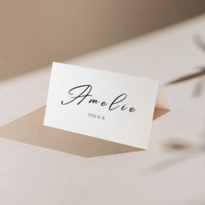 Namenskärtchen Hochzeit | Canva Vorlage MODERN MUSE