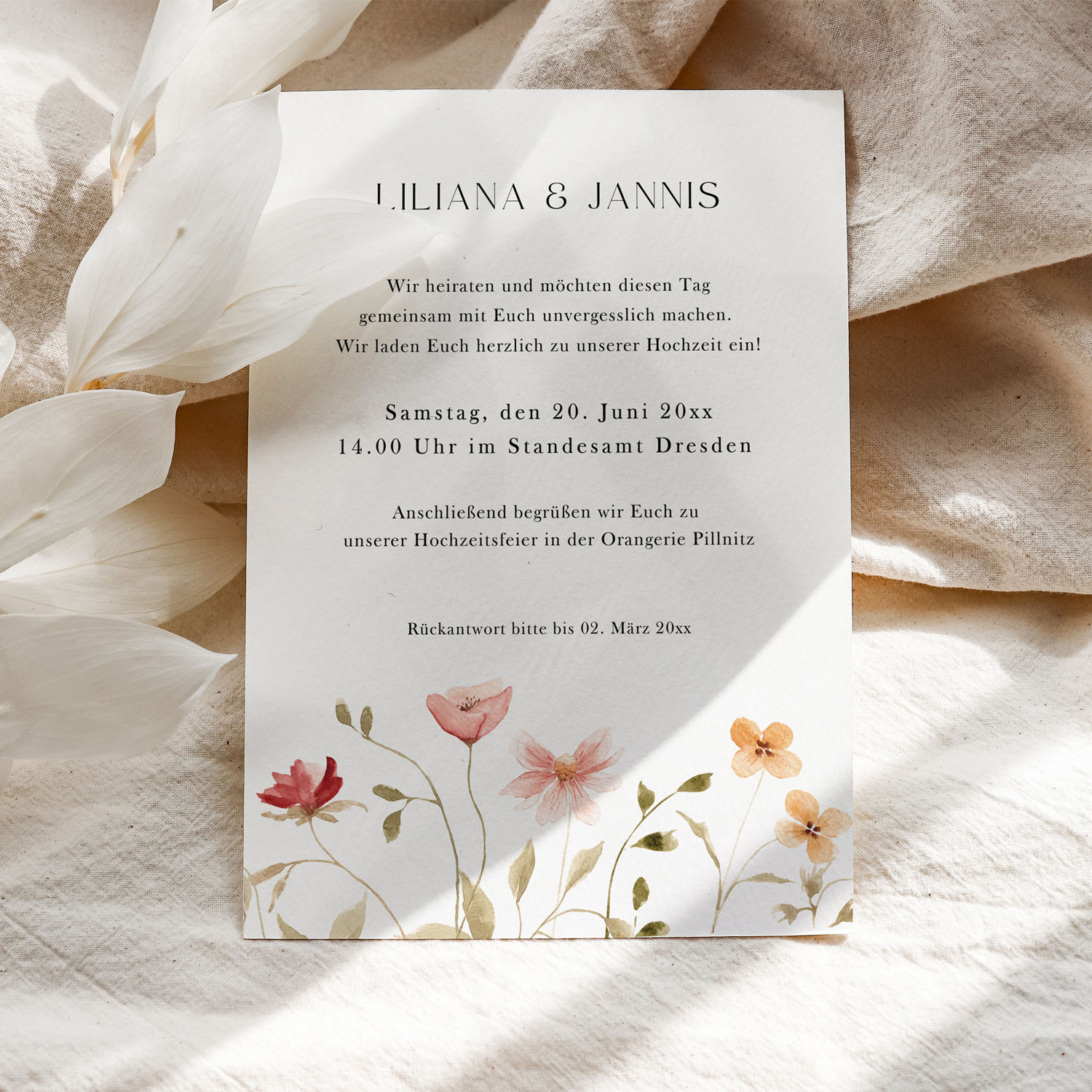 Save the Date & Einladung Boho Hochzeit SOLEA GARDEN – Bild 3